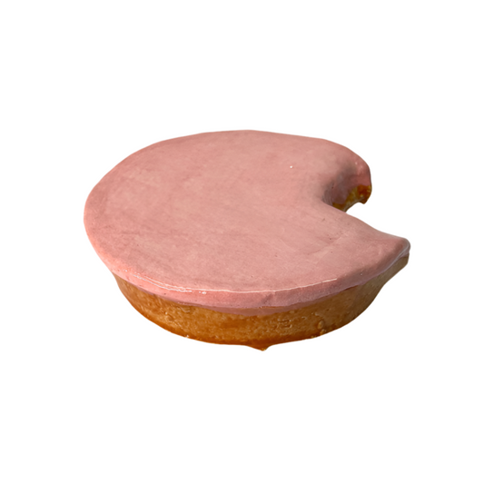 Ceramic wall sculpture - Dutch Roze koek