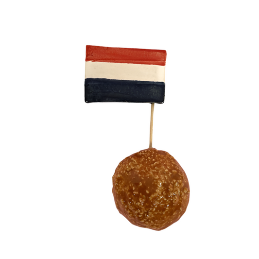 Ceramic wall sculpture - Dutch Bitterbal