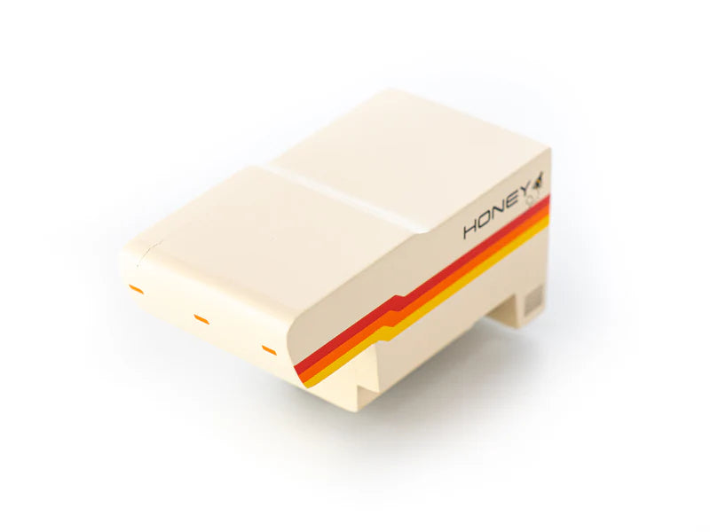 retro style wooden honeybee camper