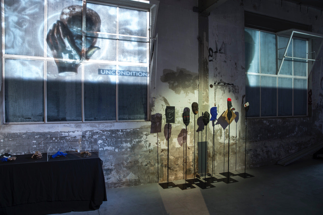 impression of group 3d sculpture in bronze on standards