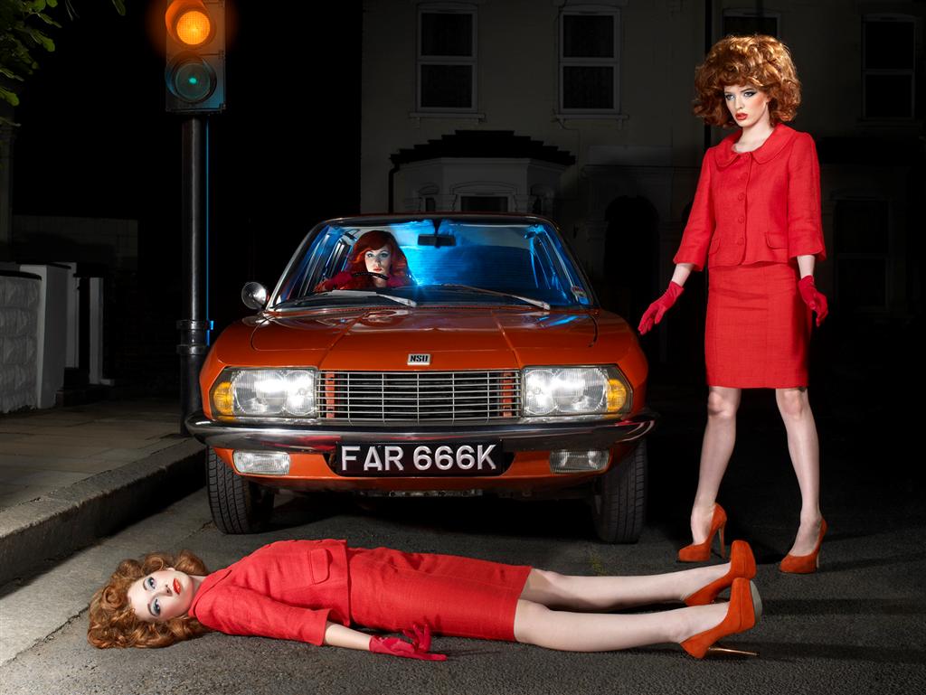 Mel Bagshaw - Nine Lives - Orange car