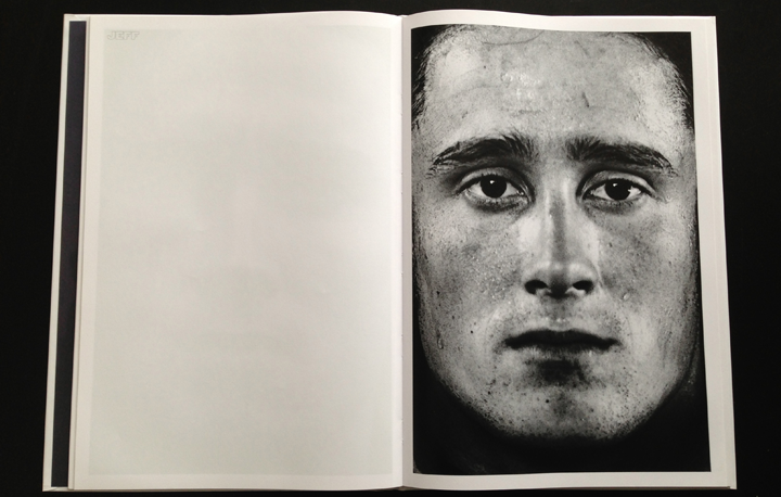 page from photobook here are the young men by claire felicie