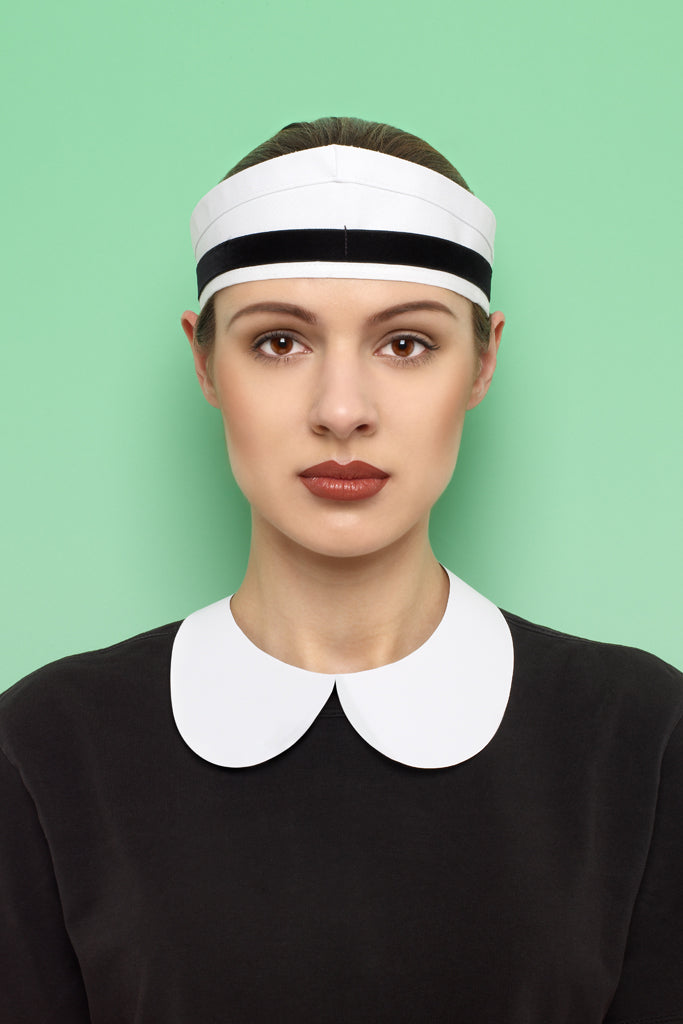 Mel Bagshaw doll face series color photo of woman