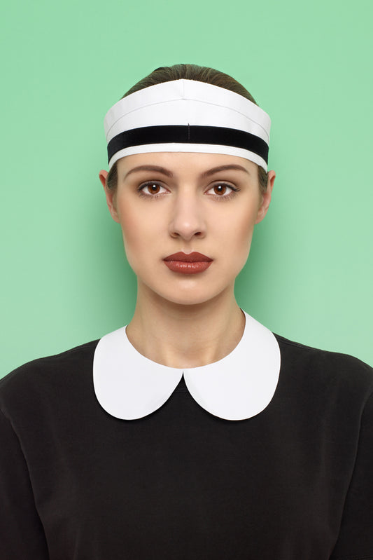 Mel Bagshaw doll face series color photo of woman