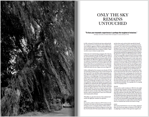 only the sky remains untouched  book by claire felicie about PTSS