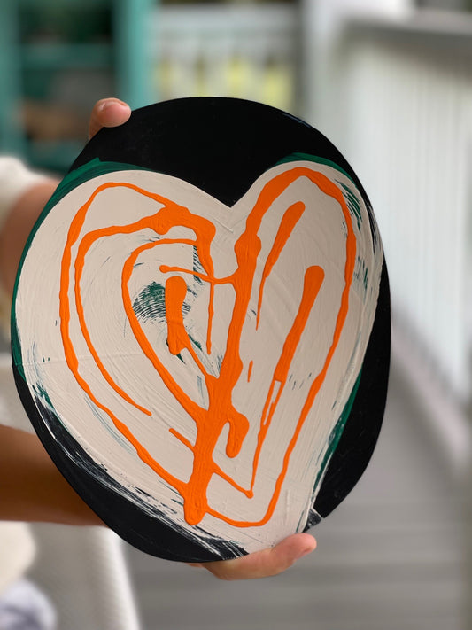 Artigirl | Heart on a plate - Double heart