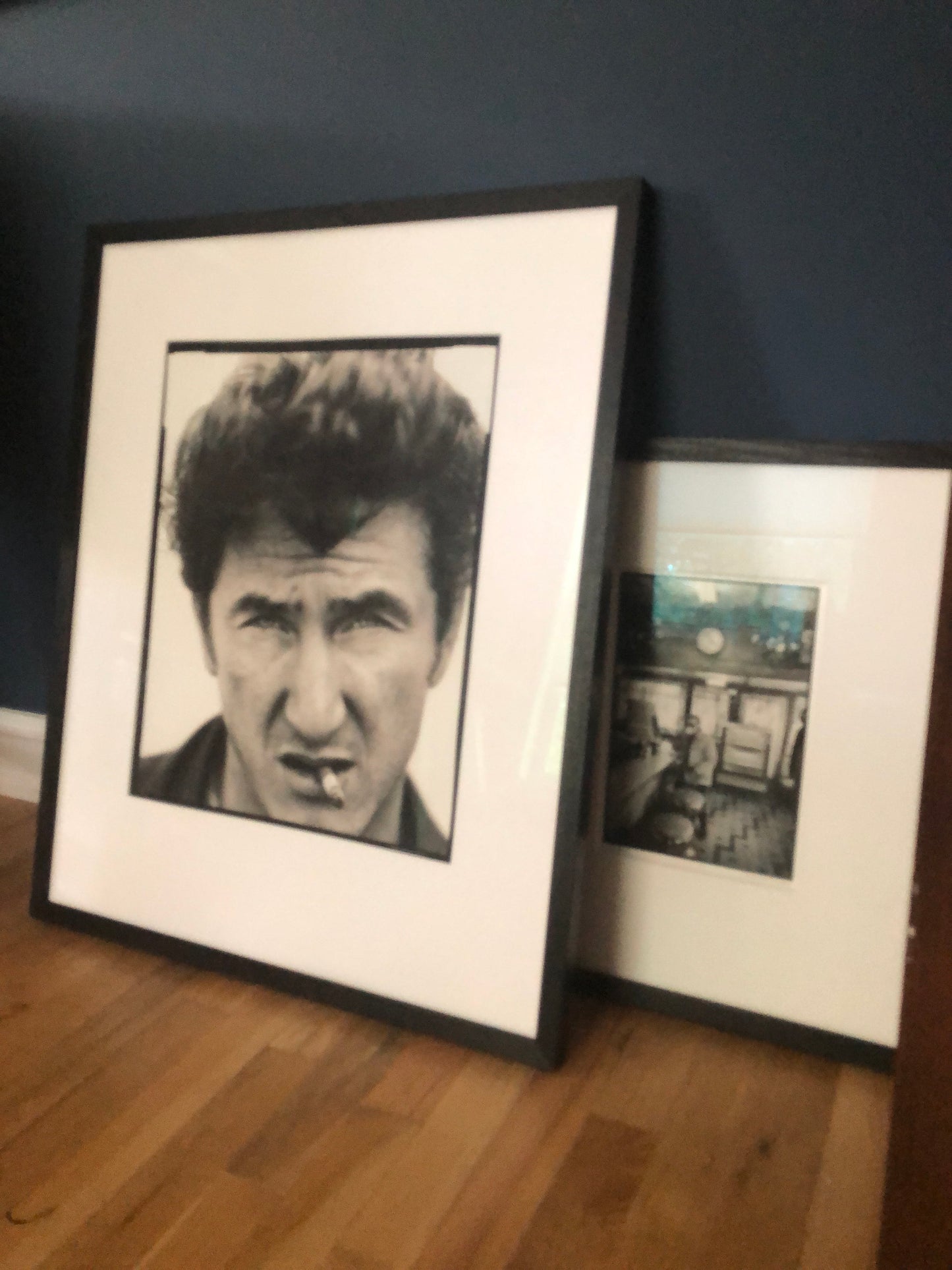 sean penn in black and white framed