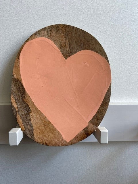 Artigirl | Heart on a plate - Peachy