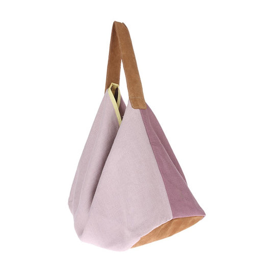 artsy bag by HK living USA made of linen in lilac