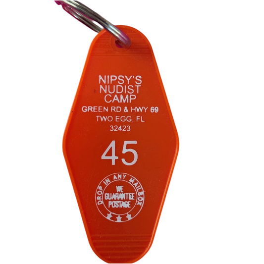 Motel Keychain - Nipsy's Nudist Camp