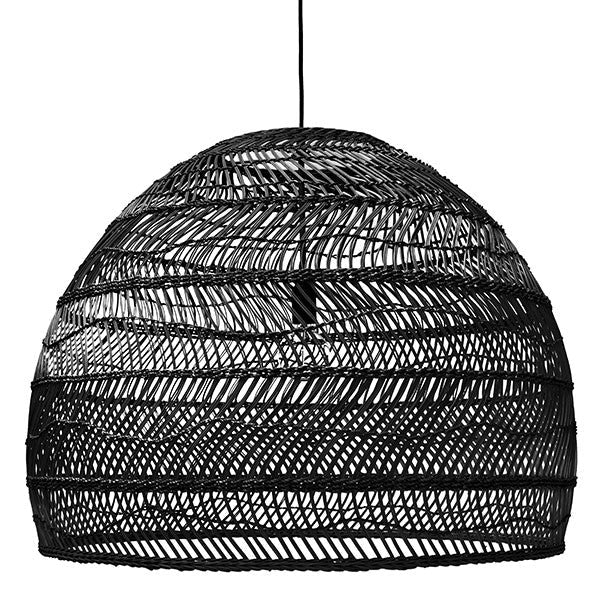 VOL5014 natural wicker hanging lamp black hk living usa