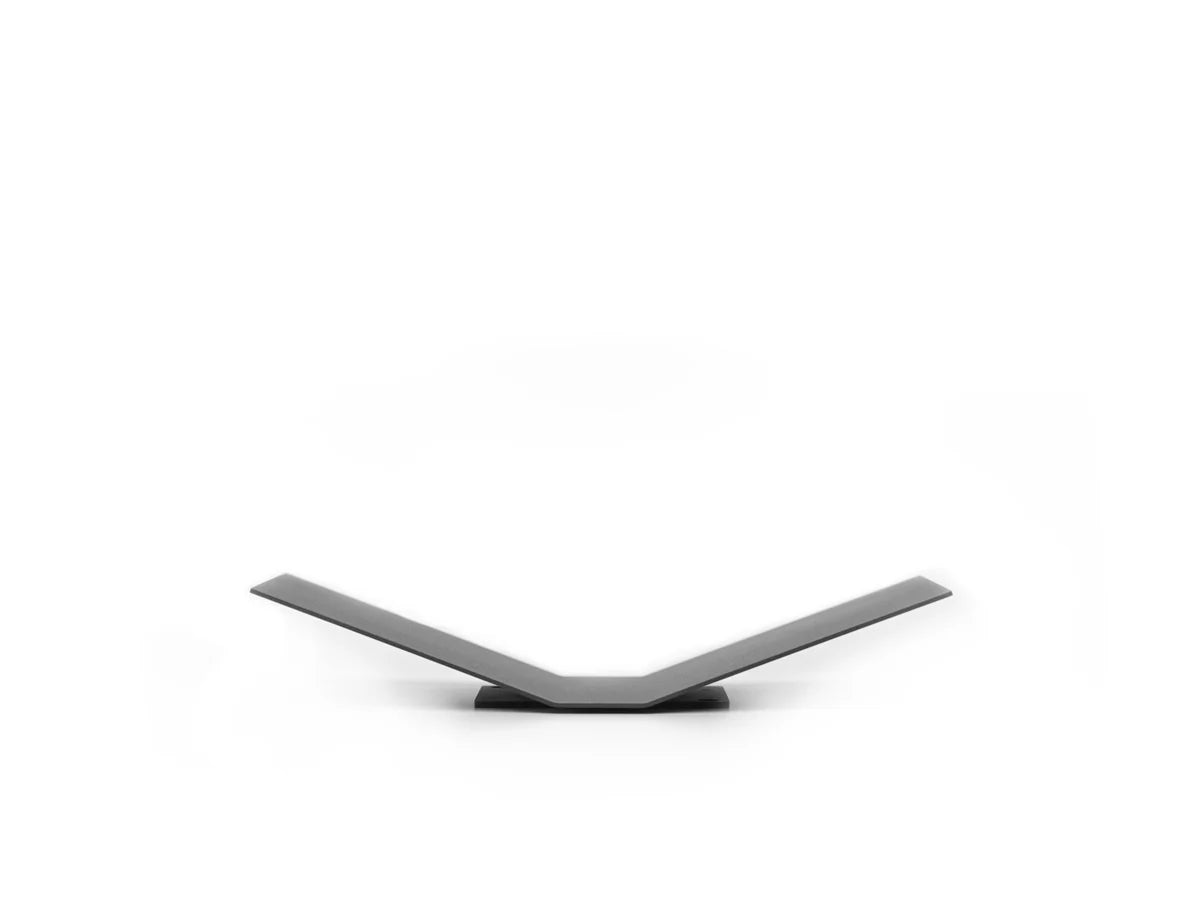 Modern bookstand with a minimalist design on a white background