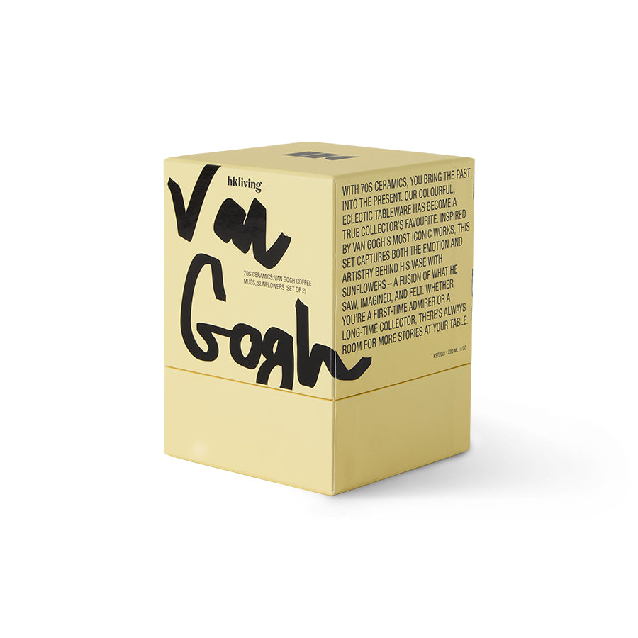 Van Gogh ceramic product packaging on a white background