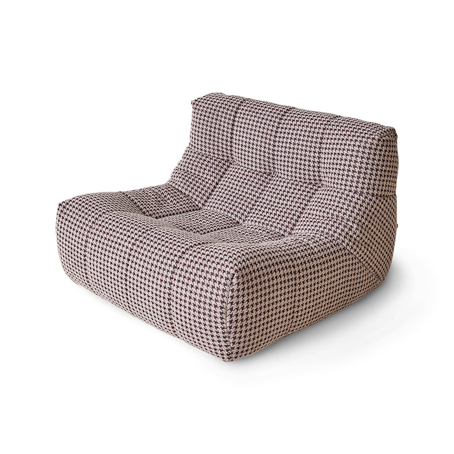 textured pattern fabric lounge chair
