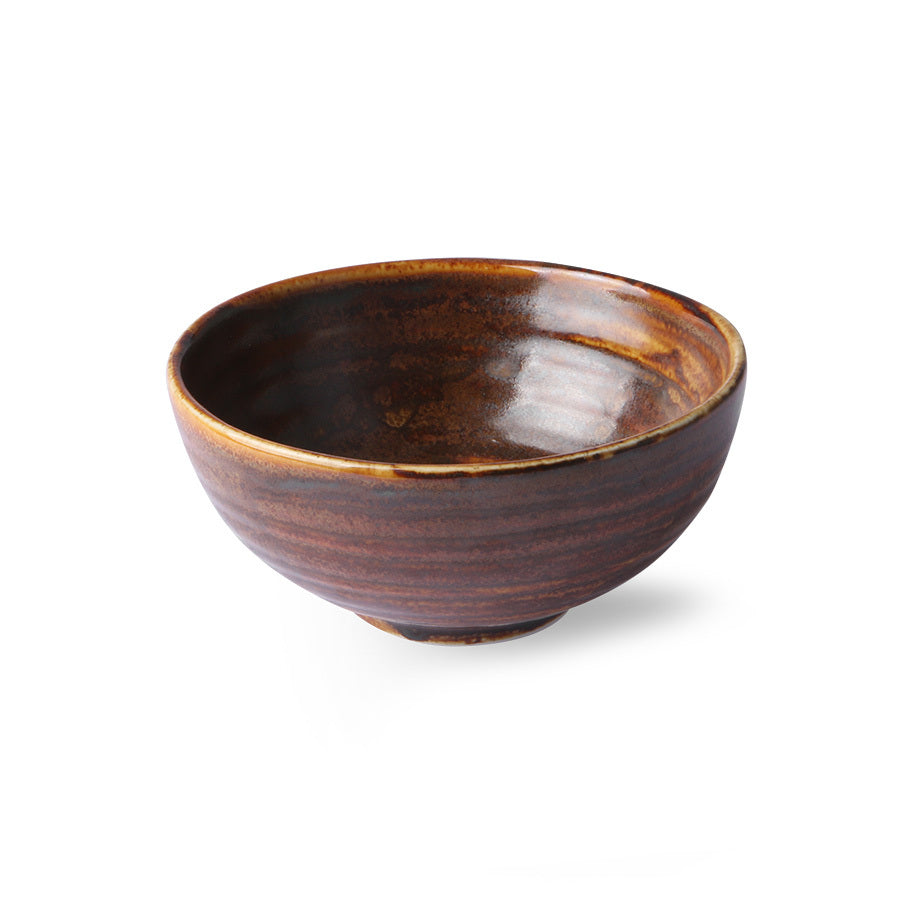 small brown dessert bowl