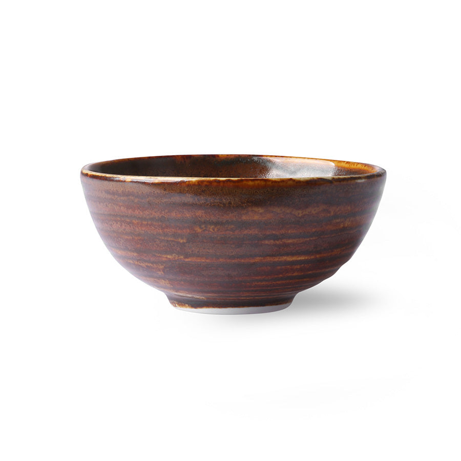 small brown dessert bowl 