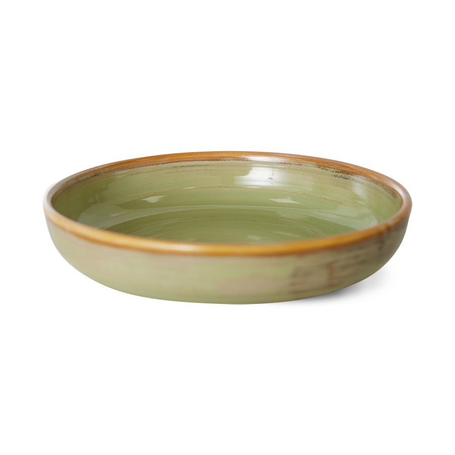 moss green deep plate 