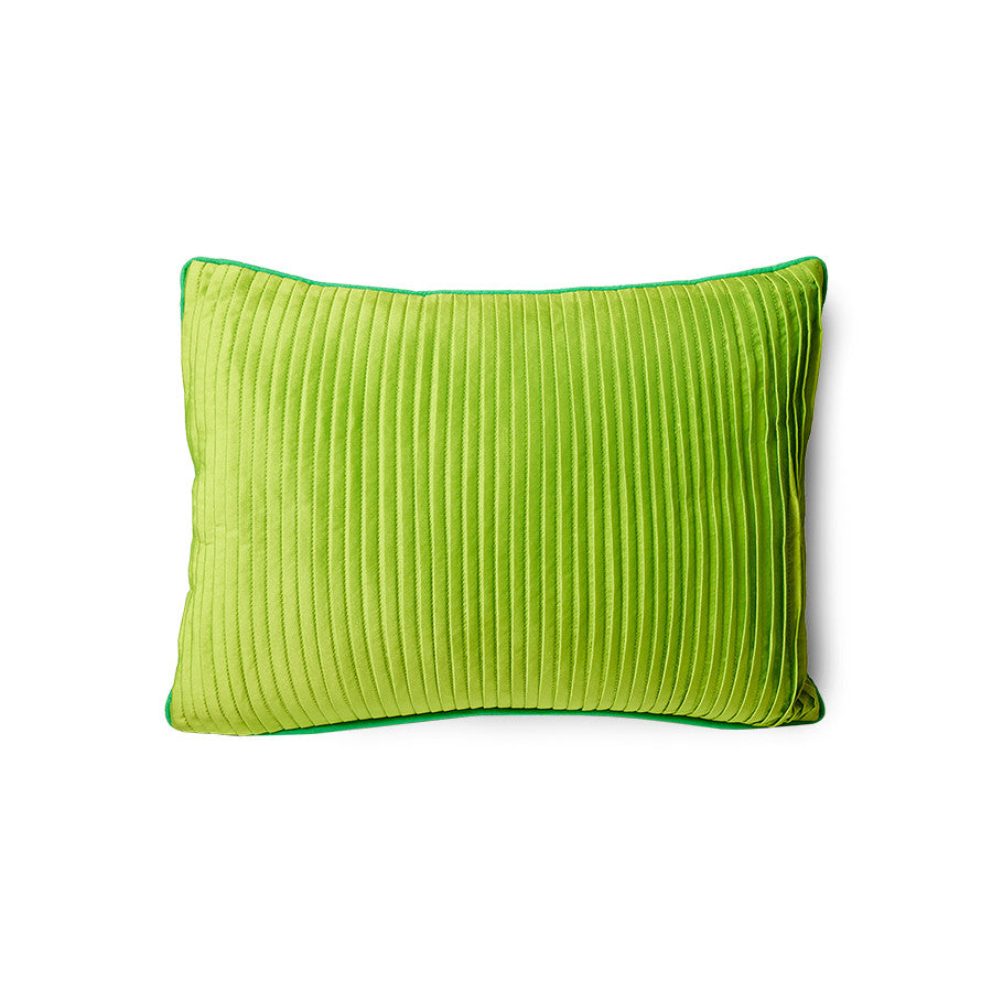 textured yellow and green accent pillow