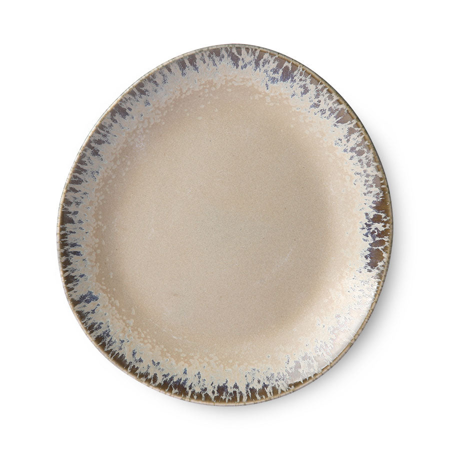 salad plate with bark motive