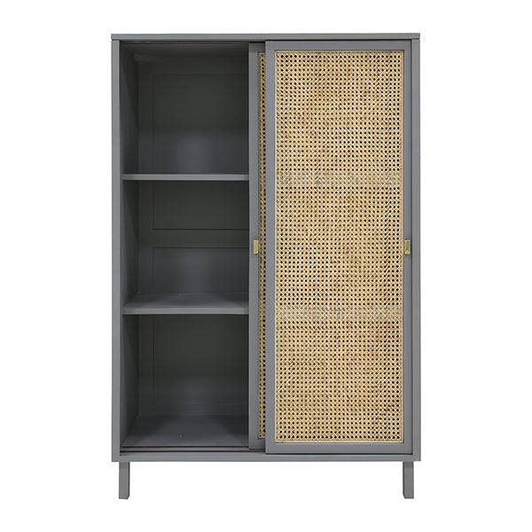 mka1927 webbing sliding door cabinet in grey