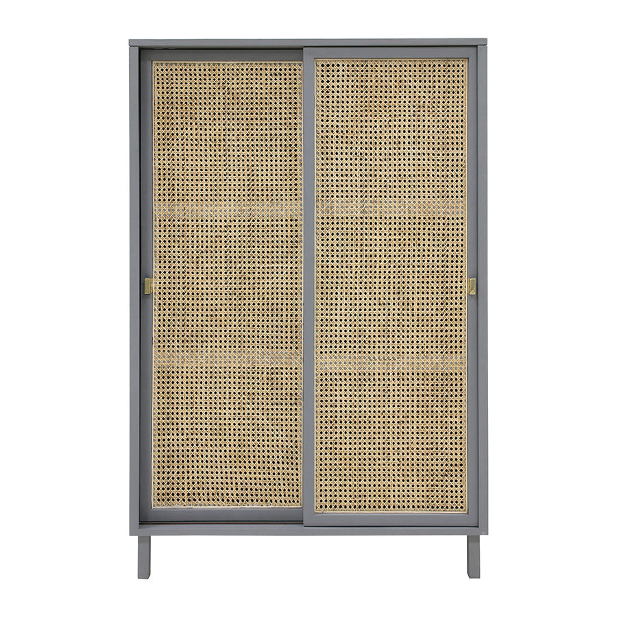 mka1927 webbing sliding door cabinet in grey