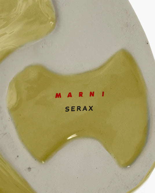 Close-up of a product with 'Marni' and 'Serax' branding on a white background.
