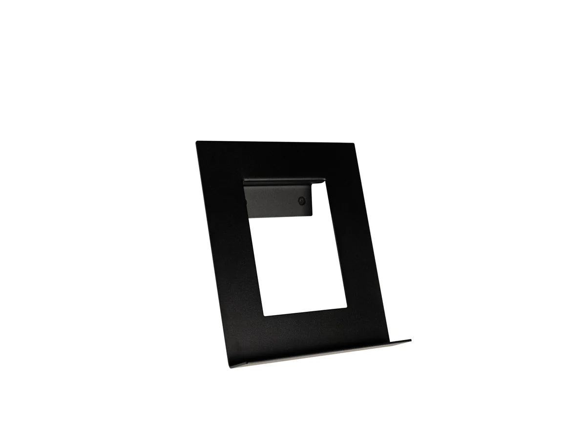 Black rectangular frame on a white background