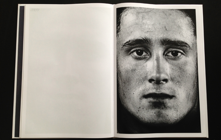 page from photobook here are the young men by claire felicie  
