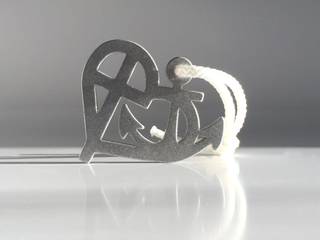 faith hope love metal design pendant