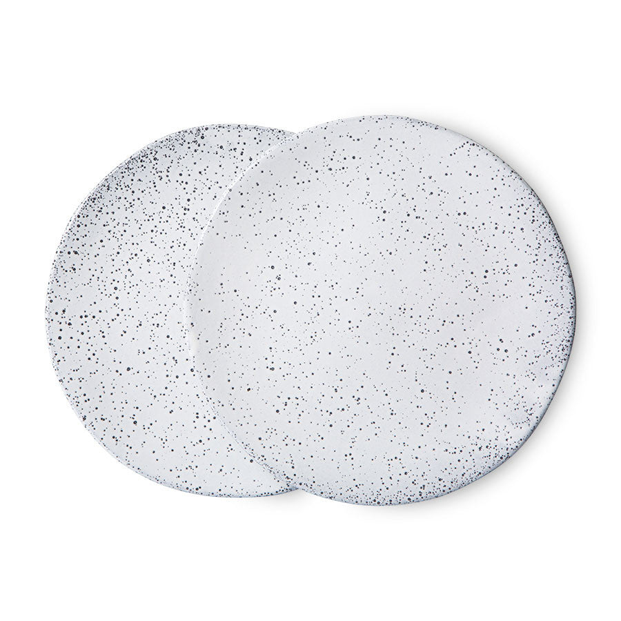 Gradient ceramics dinnerware sets of 4 - gray cream