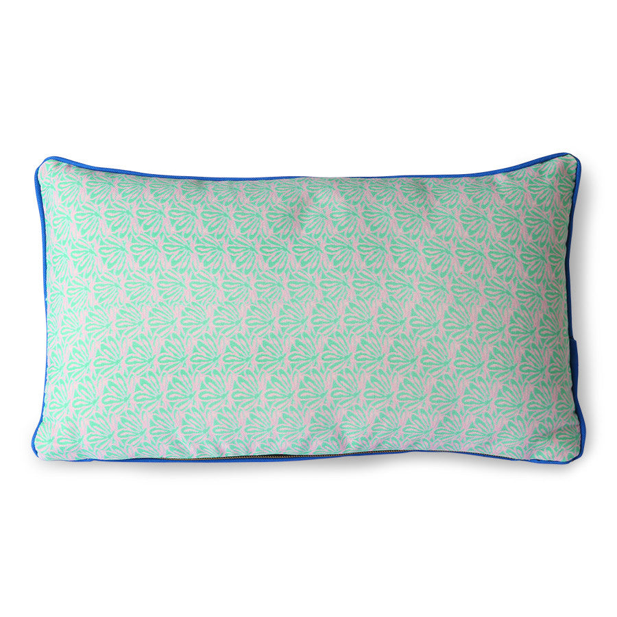 double sided lumbar pillow brown and green