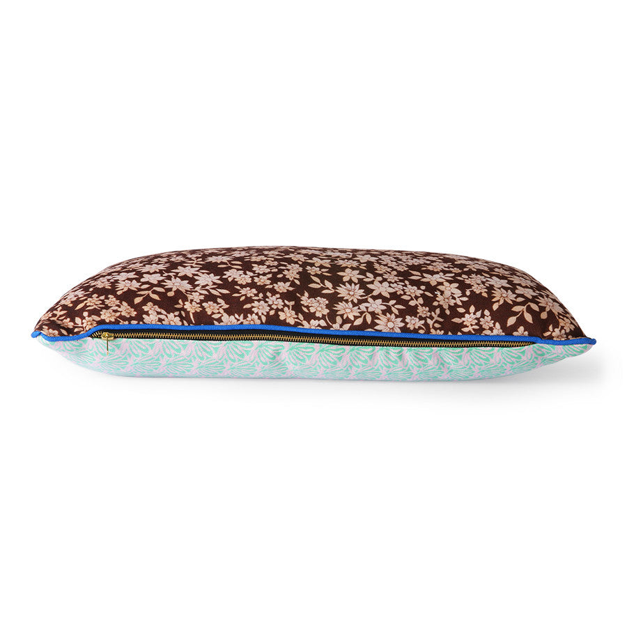 Printed double sided pillow brown