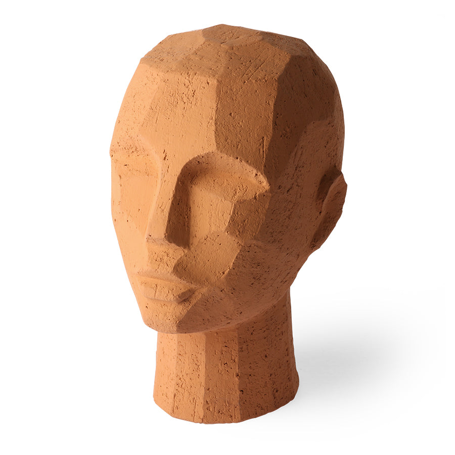 neo classic terracotta head sculpture
