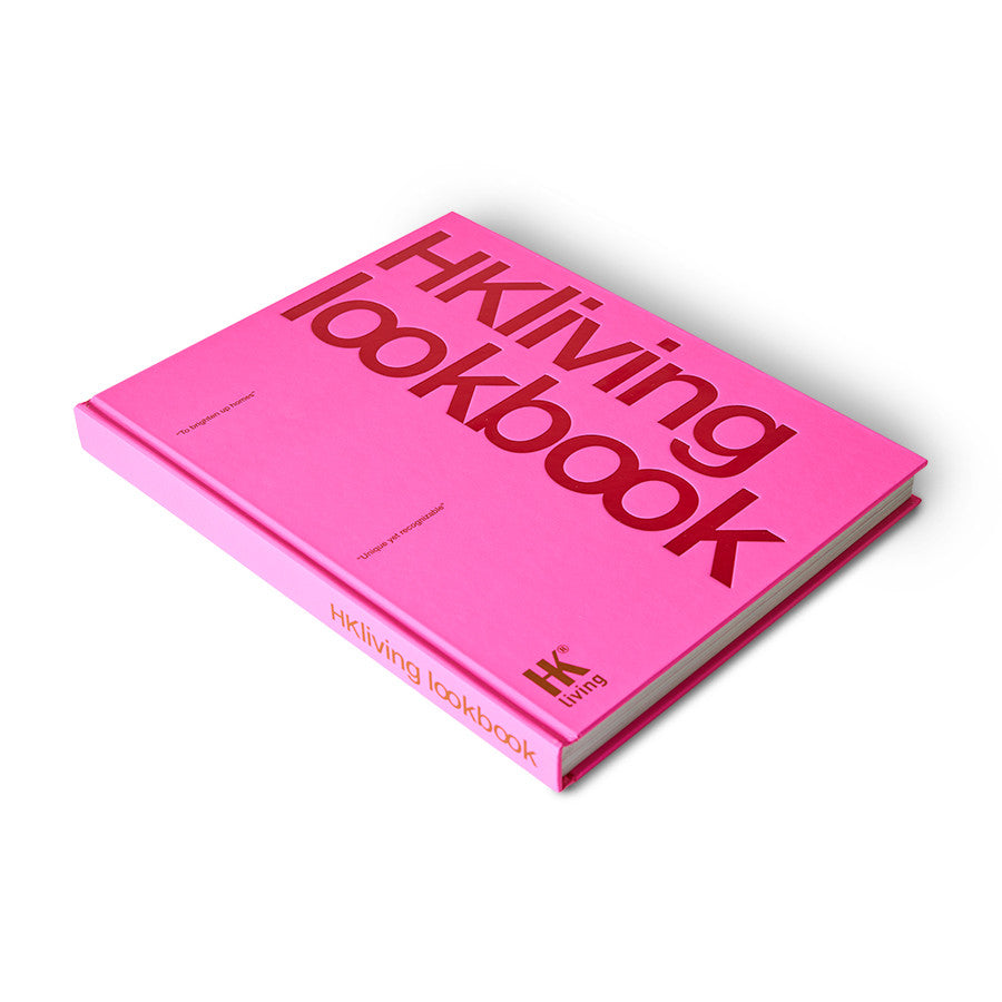hardcover bright pink front of HKliving look book