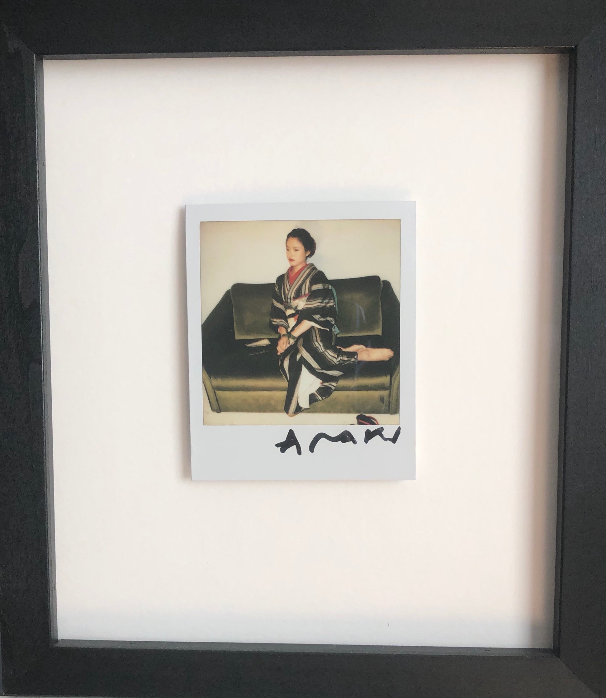 Nobuyoshi Araki untitled framed polaroid photo in black frame