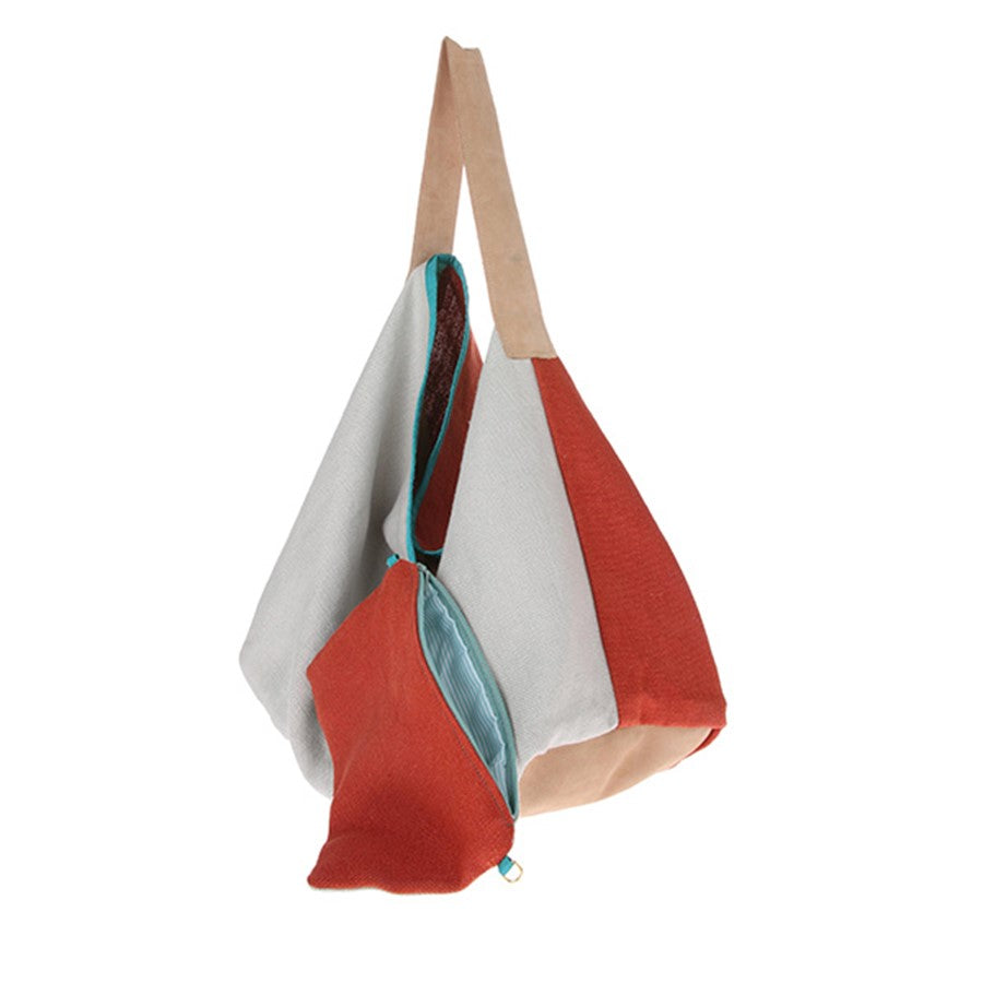 artsy bag by HK living USA made of linen in terra